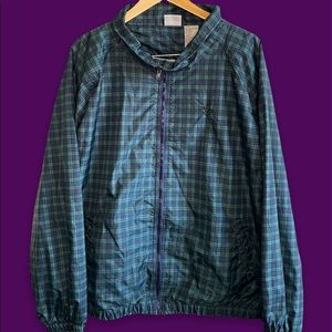90s plaid windbreaker